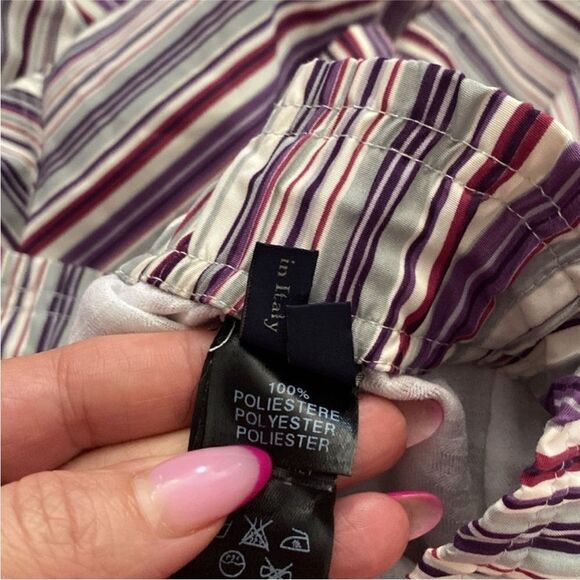 Zegna Sport Striped Multicolor Shorts, M - Picture 8 of 8